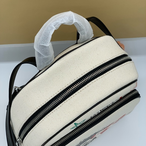 MICHAEL KORS GRAFFITI ABBEY MD BACKPACK LT CRM MUL - Picture 3 of 16